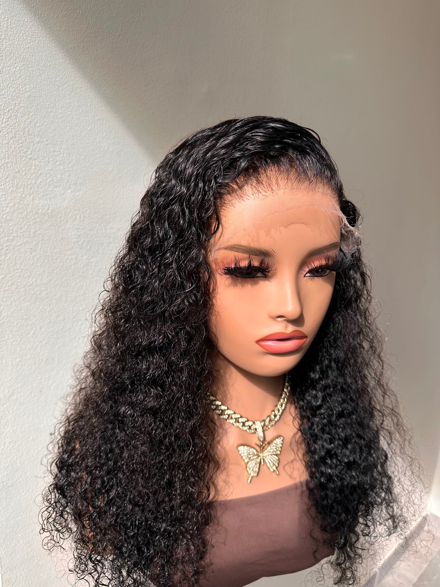 Naïa™️ | HD Lace 7x7 | Water Curly | 18" | 180% Density