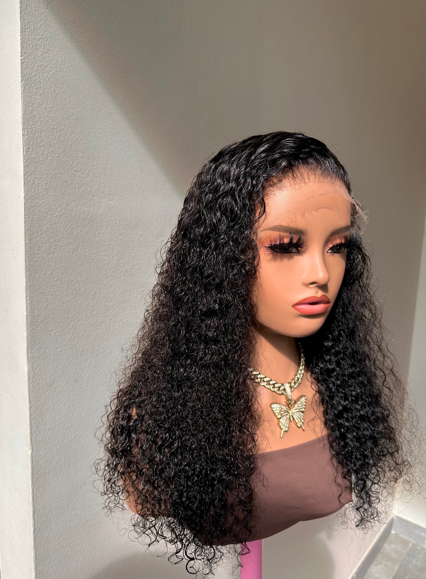 Naïa™️ | HD Lace 7x7 | Water Curly | 18" | 180% Density